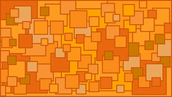 오렌지 사각형 주황색 사각형 배경으로 그림의 그늘에서 사각형 — 스톡 벡터