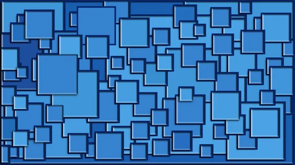 Squares in various shades of blue background with effect - Illustration, Abstract 3d Square Background, Blue squares background