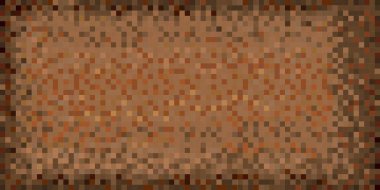 Kahverengi soyut grunge arka plan - illüstrasyon, mozaik grunge arka plan, mozaik stil kareler, ışık ve koyu kahverengi, kahverengi şekilleri