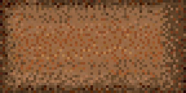 茶色の抽象的なグランジ背景 図では モザイク グランジ背景 モザイク スタイルの正方形の光と暗い茶色 茶色の図形 — ストックベクタ