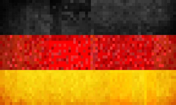 Grunge Mozaïek Vlag Van Duitsland Illustratie Vlag Van Deutschland Abstracte — Stockvector