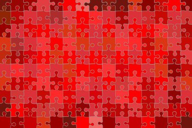 Kırmızı grunge bulmaca arka plan - illüstrasyon