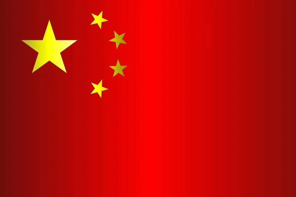 中国的旗帜 — 图库矢量图片