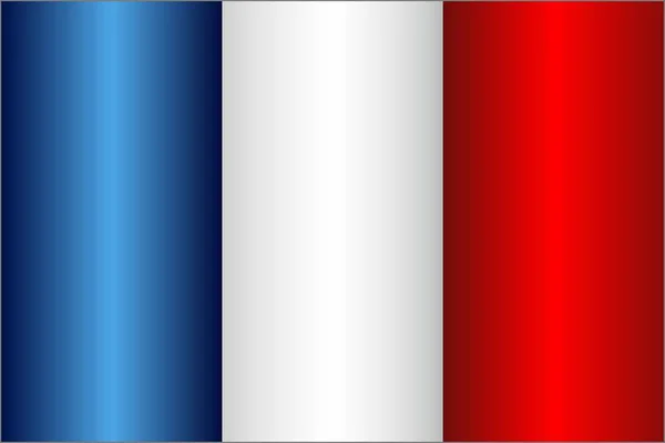 Franciaország Illusztráció Franciaország Vektor Kép Grunge Zászlaja — Stock Vector