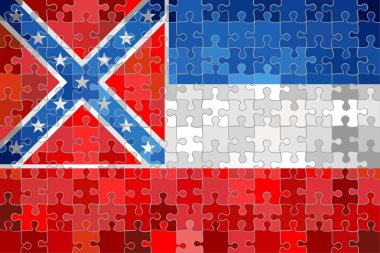 Mississippi bayrak bulmaca arka plan - illüstrasyon yaptı