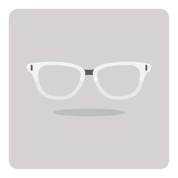 Vektor Design Platt Ikon Mode Glasögon Isolerad Bakgrund — Stock vektor