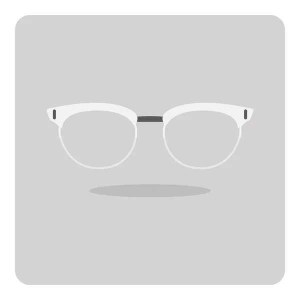 Design Vettoriale Dell Icona Piatta Occhiali Moda Sfondo Isolato — Vettoriale Stock