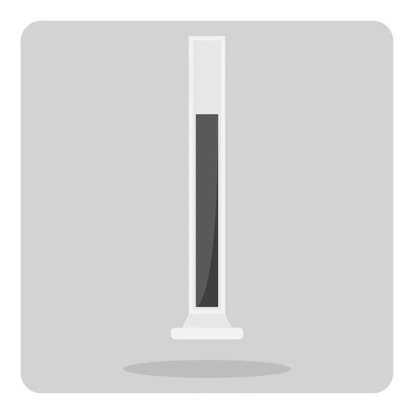 Векторная Конструкция Плоской Иконки Пробирка Лаборатории Изолированном Фоне — стоковый вектор