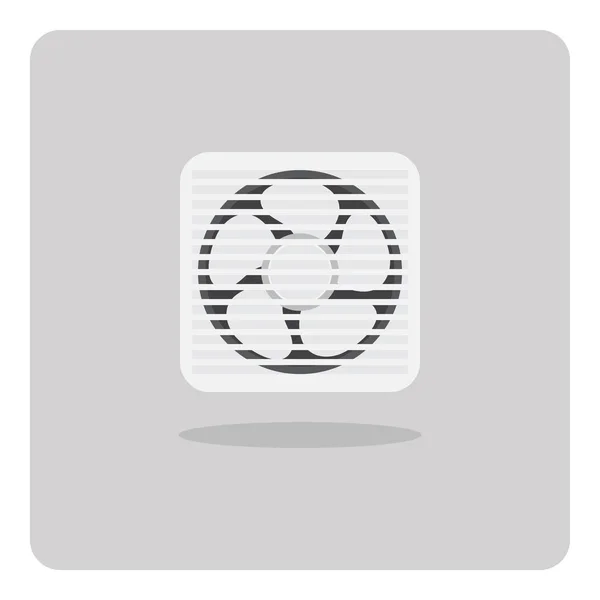 Vector Design Flat Icon Ventilating Fan Isolated Background — Stock Vector