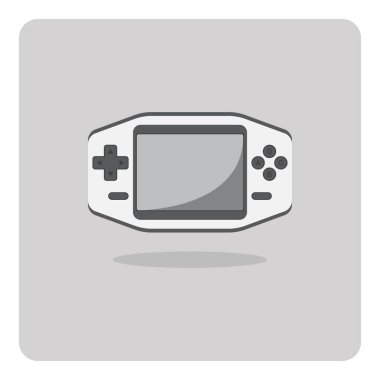 Düz simge vektör tasarımı, izole arka plan üzerinde Video oyunu.