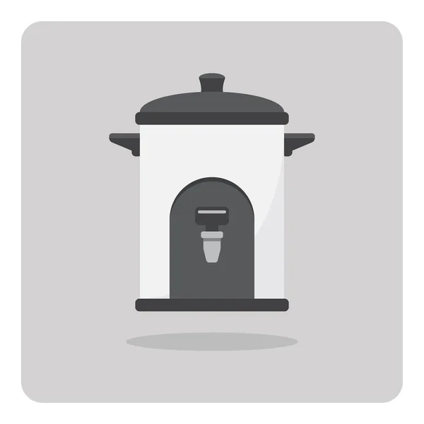 Vektor Design Des Flachen Symbols Wasserkühler Auf Isoliertem Hintergrund — Stockvektor