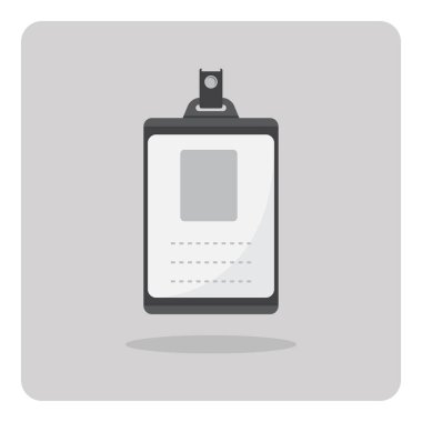 Düz simge vektör tasarımı, yalıtılmış arka planda ad etiketi.