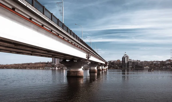 Bridge River Varvarovsky Bridge Nikolaev — Stock Photo, Image