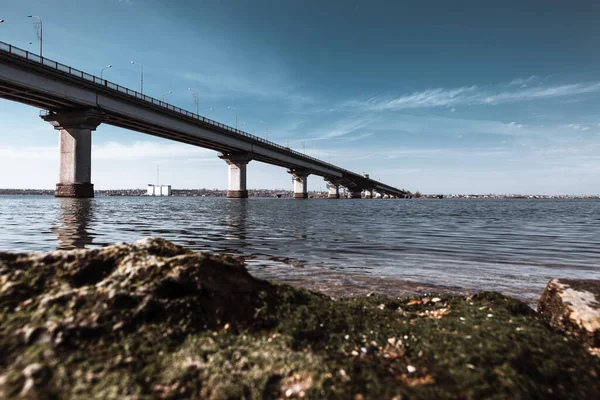 Ponte Sul Ponte River Varvarovsky Nikolaev — Foto Stock