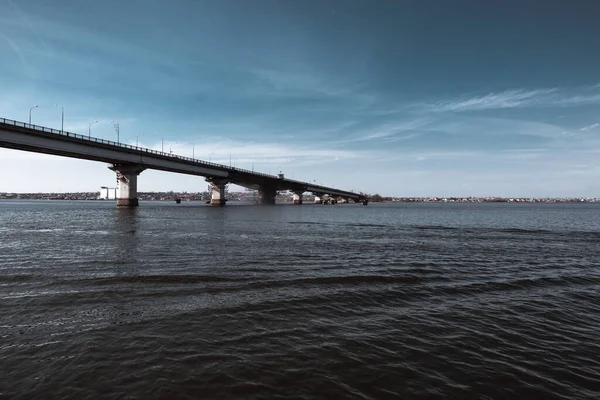 Мост Через Реку Варваровский Мост Николаеве — стоковое фото
