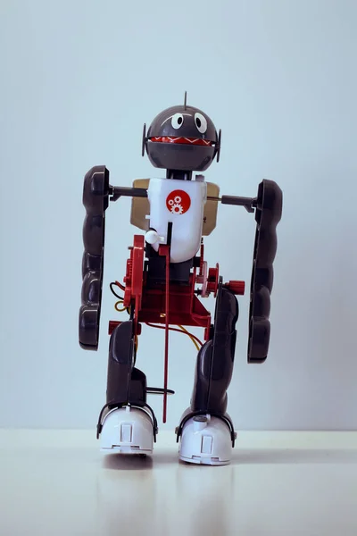 Çocuklar mekanik ev yapımı robot, alanı kopyala