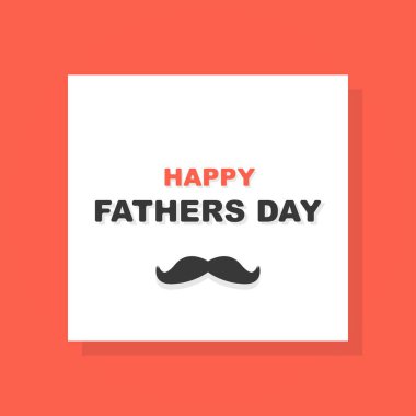 Bıyıklı Babalar Günün kutlu olsun. Modern, dinamik tasarım. Vektör 