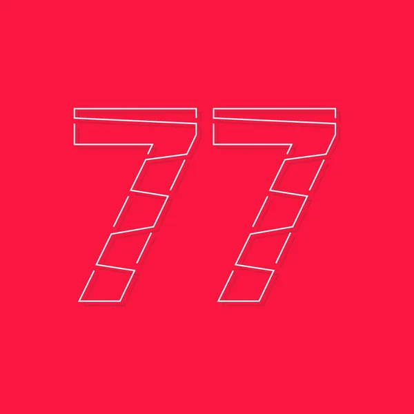100,000 Number 77 Vector Images | Depositphotos