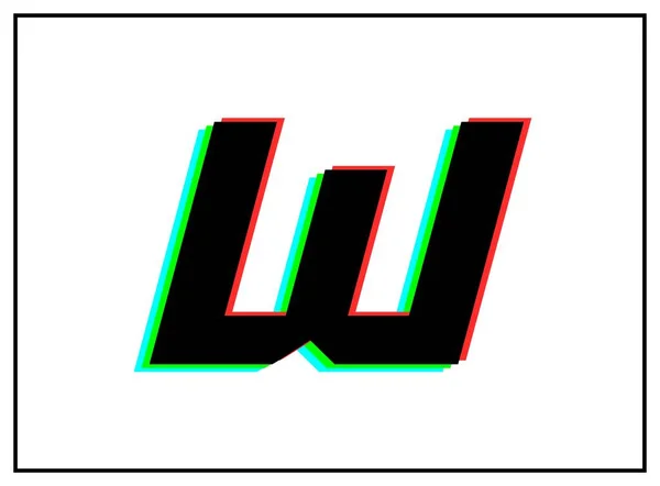 Логотип Літери Векторний Шрифт Приборкання Динамічний Спліт Колір Тінь Числа — стоковий вектор