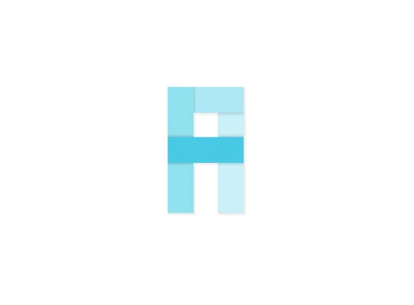 100 Цифр Векторный Логотип Бумажный Вырезанный Шрифт Синих Тонов Eps10 — стоковый вектор