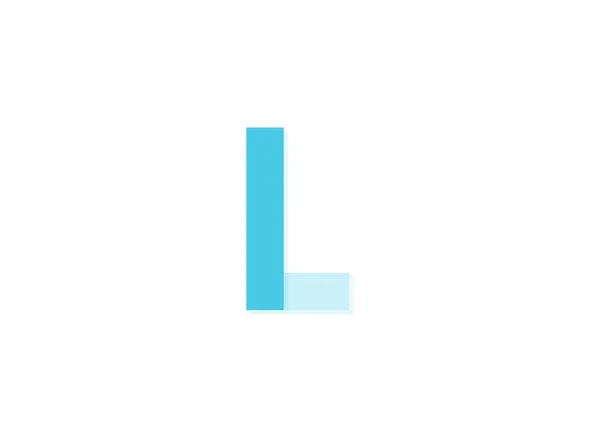 Буква Векторный Логотип Вырезанный Бумаги Шрифт Выполненный Тонов Синего Цвета — стоковый вектор
