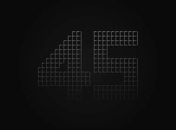 Numéro Vectoriel Clôture Maillons Chaîne Métallique Pour Logo Étiquette Marque — Image vectorielle