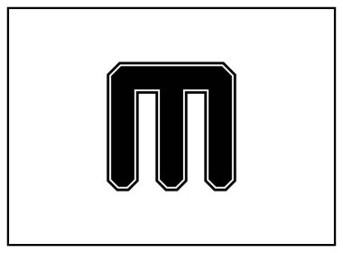 Klasik Amerikan Edebiyatı, üniversite tarzı yazı tipi. Siyah üniformalı, dış hatları siyah olan bir mektup. Klasik spor yazı tipi. Forma, tişört, basketbol, beyzbol, futbol. İzole vektör