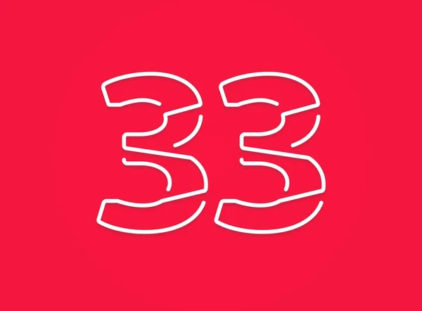 Nummer Modern Trendy Creatief Design Voor Logo Merklabel Design Elementen — Stockvector