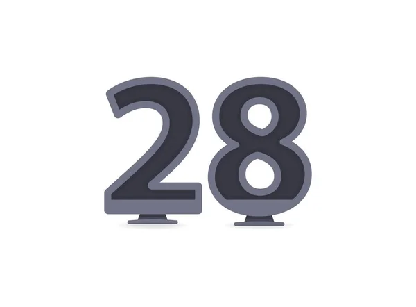 Numeri Vettoriali Logo Marchio Elementi Design Identità Aziendale Applicazione Ecc — Vettoriale Stock