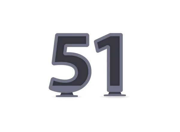 ベクトル番号51 ブランドラベル デザイン要素 企業アイデンティティ アプリケーションなどのために ベクターイラスト — ストックベクタ