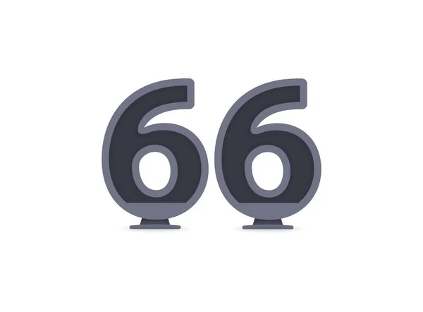 Desenho Número Vetorial Para Logotipo Marca Rótulo Elementos Design Identidade —  Vetores de Stock