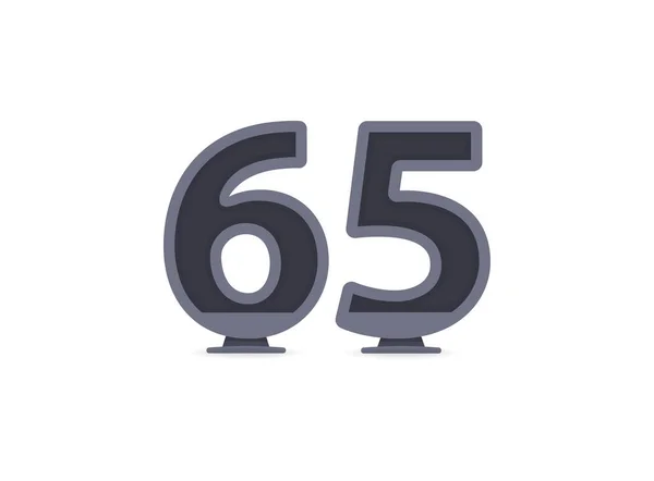 Desenho Número Vetorial Para Logotipo Marca Rótulo Elementos Design Identidade — Vetor de Stock