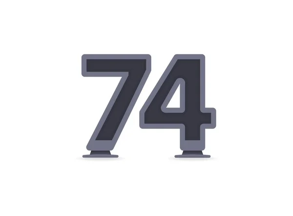 Векторных Номера Логотипа Торговой Марки Элементов Дизайна Фирменного Стиля Приложений — стоковый вектор