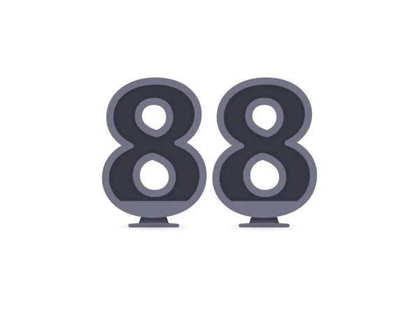 Návrh Vektorového Čísla88 Pro Logo Značku Designové Prvky Firemní Identitu — Stockový vektor