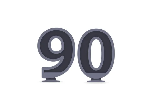 Návrh Vektorového Čísla90 Pro Logo Značku Designové Prvky Firemní Identitu — Stockový vektor