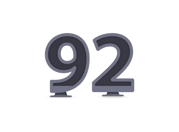 Conception Numéros Vectoriels Pour Logo Étiquette Marque Éléments Design Identité — Image vectorielle