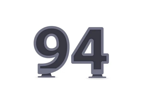 Conception Numéros Vectoriels Pour Logo Étiquette Marque Éléments Design Identité — Image vectorielle