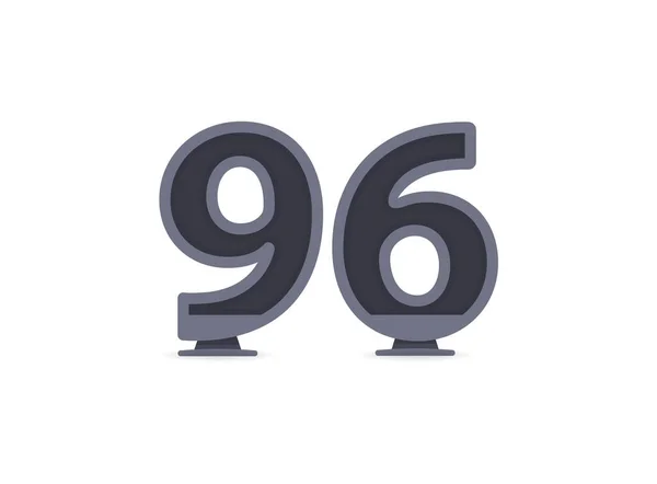 Projekt Numeru Wektora Logo Marka Elementy Wzornictwa Tożsamość Korporacyjna Zastosowanie — Wektor stockowy