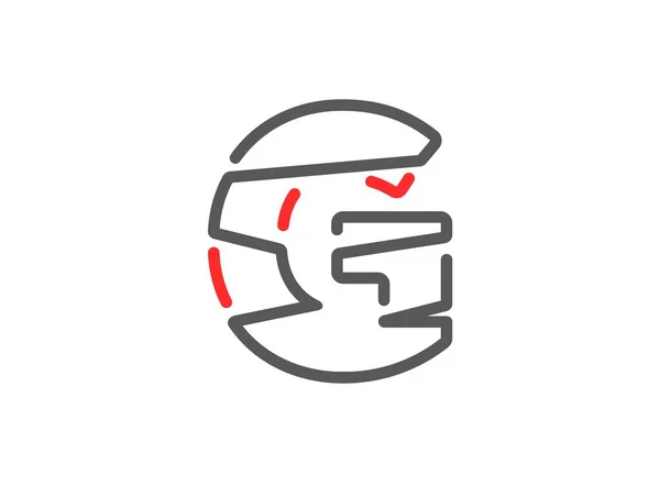 Векторная Буква Современное Проектирование Штрих Линии Уникальный Шрифт Плаката Логотипа — стоковый вектор