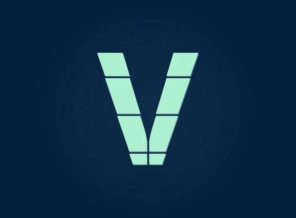 Logo Písmene Vektorové Písmo Řezu Nožem Pro Logo Značku Designové — Stockový vektor