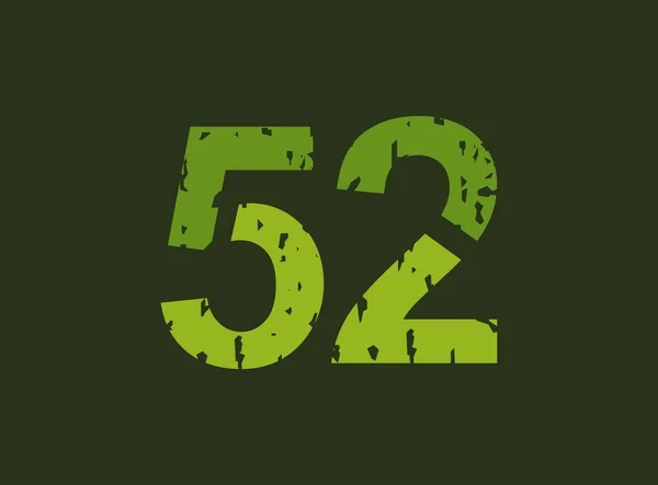 Numéro Vectoriel Texture Grunge Grunge Style Timbre Caoutchouc Pour Logo — Image vectorielle