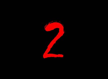 Korkunç, korkunç vektör numarası. Çılgın korku vahşi, çığlık yazı tipi. Acayip bir gece teması tasarımı. El yazısı eps10 illüstrasyon