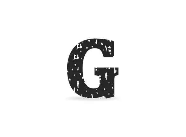 Letter Grungy Grunge Textuur Ontwerp Rubber Stempel Opdruk Stijl Voor — Stockvector