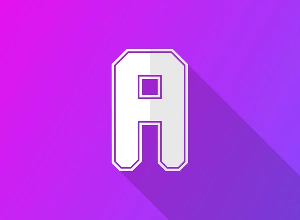 Шрифтова Літера Сучасний Модний Дизайн Фіолетовому Градієнтному Фоні Логотипу Торгової — стоковий вектор