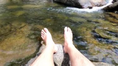 Wang Mai Pak Şelalesi Kiriwong köyünde. Nakhon si thammarat, Tayland.