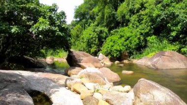 Wang Mai Pak Şelalesi Kiriwong köyünde. Nakhon si thammarat, Tayland.