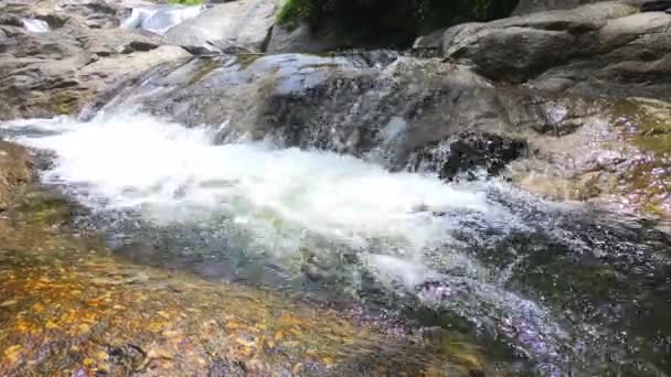 Cascada Wang Mai Pak Aldea Kiriwong Nakhon Thammarat Tailandia — Vídeos de Stock