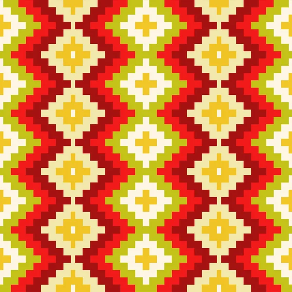 Ethnic Seamless Geometric Pattern — Stock Vector