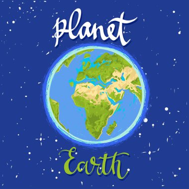 Spase Earth'te elle çizilmiş