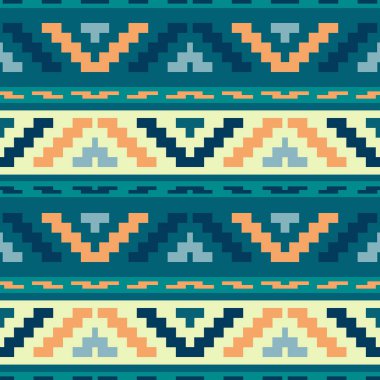 Mavi soyulmuş kabile geometrik desen